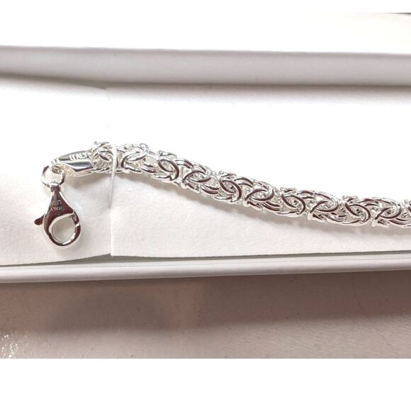 Miabella Italy Sterling Silver Bracelet - Picture 3 of 4